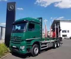 Mercedes-Benz Arocs 2651L 6x4 + Macara: Epsilon M12Z91 camion transport de lemne