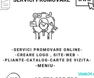 Promovare Online Site Web Logo Pliant Catalog Meniu Etc