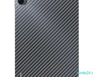 Folie autocolanta Skin, pentru Xiaomi Pad 6, carbon negru, protectie spate