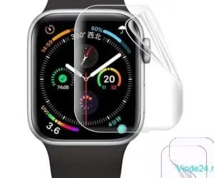 Set 2 folii, hidrogel, pentru Apple Watch Edition Series 6, 44mm, protectie ecran, regenerabila