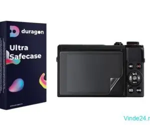 Folie Duragon, pentru Olympus PEN E-PL8, protectie ecran, silicon antisoc, kit inclus