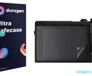 Folie Duragon, pentru Sony DSC-H300, protectie ecran, silicon antisoc, kit inclus