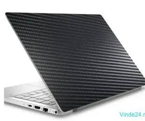 Folie Skin pentru APPLE MacBook Pro M2 13 inch Touchbar 2022, carbon negru, capac
