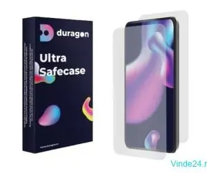 Set folie silicon Duragon, compatibila cu Huawei nova Y72, antibacterian, protectie fata si spate