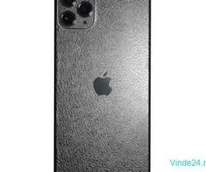 Folie autocolanta Skin, pentru Apple iPhone 13 Pro Max, imitatie piele, protectie spate