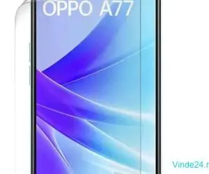 Set folii de protectie, pentru Oppo A77, fata si spate, transparenta, din silicon