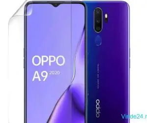 Set folii de protectie, pentru Oppo A9 2020, fata si spate, transparenta, din silicon