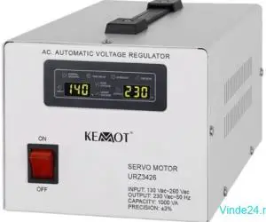 Stabilizator tensiune servomotor 1000VA - KEMOT URZ3426