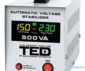 Stabilizator tensiune automat AVR 500VA LCD - TED AVR500L