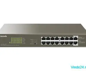 Switch 16 porturi Gigabit PoE Desktop/Rackmount 32 Gbps - Tenda TND-TEG1116P-16-150W