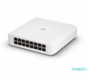 Switch Ubiquiti 16 porturi 16 Gbps 8 porturi PoE cu management - USW-LITE-16-POE