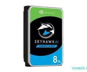 Hard disk 8TB pentru supraveghere Seagate 256MB cache SkyHawk AI - ST8000VE001