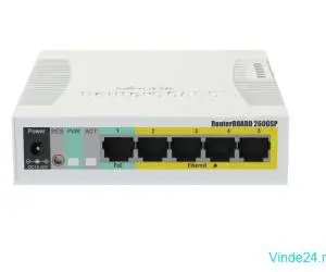 Switch cu 5 porturi Gigabit MikroTik RB260GSP