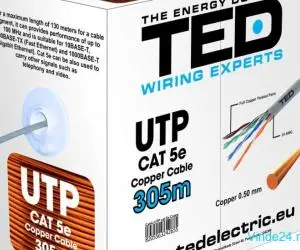 Cablu UTP cat.5e cupru integral rola 305ml TED Wire Expert TED002495