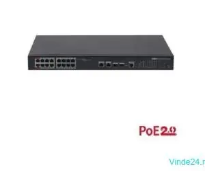 Switch 16 porturi PoE 240W watchdog - Dahua - PFS4218-16ET-240-V3