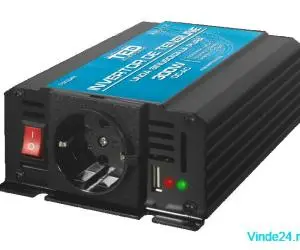 Invertor 12V la 230V 300W undă sinusoidală pură, TED000408