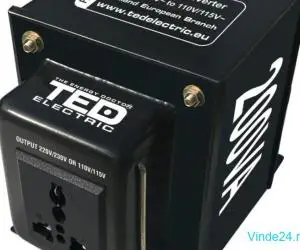 Transformator 230-220V la 110-115V 200VA/200W reversibil TED110REV-200VA / TED003652