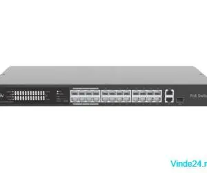 Switch 24 porturi PoE, 1 port Gigaethernet, 1 port Combo - UNV NSW2020-24T1GT1GC-POE-IN