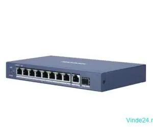 Switch 8 porturi POE Gigabit Hikvision DS-3E0510P-E