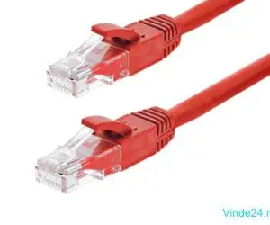 Patch cord Gigabit UTP cat6, LSZH, 5.0m, rosu - ASYTECH Networking TSY-PC-UTP6-5M-R