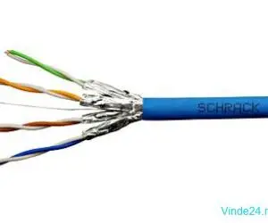 Cablu Schrack U/FTP Cat.6a, HSKF423HB5, 4x2xAWG23/1, 500Mhz, LS0H, Dca, albastru