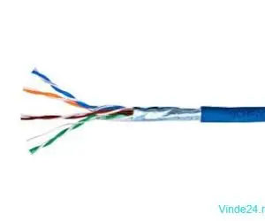 Cablu Schrack F/UTP Cat.5e, HSEKF424H1, 4x2xAWG24/1, LS0H, Eca, albastru, cutie