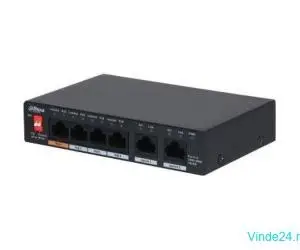 Switch 6 porturi, Dahua PFS3006-4GT-60-V2, PoE