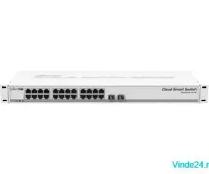 Cloud Smart Switch, 24 x Gigabit, 2 x SFP+ 10Gbps - Mikrotik CSS326-24G-2S+RM