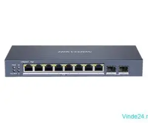 Switch 8 porturi Gigabit PoE, 2 port SFP uplink, SMART Management - HIKVISION DS-3E1510P-SI