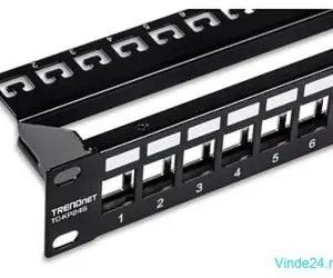 Patch Panel ecranat 24 porturi blank keystone 1U - TRENDnet TC-KP24S