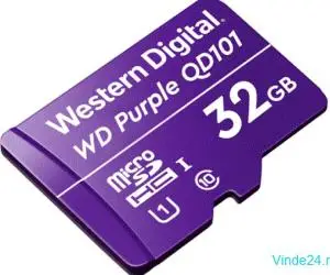 Card MicroSD 32GB'seria Purple Ultra Endurance - Western Digital WDD032G1P0C