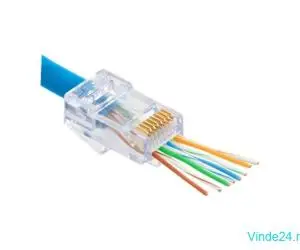 Mufa RJ-45 Cat.6 EZ Pass-Through, 100 buc. RJ45-CAT6-EZ