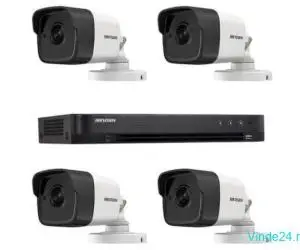 Sistem supraveghere video Hikvision full HD 4 camere, Ir 40m