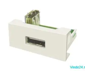 Panel echipat cu socket USB (1 modul) - DLX