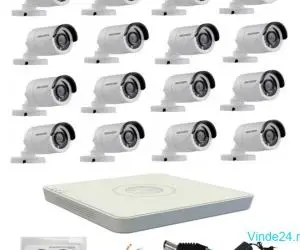 Sistem Supraveghere profesional  Hikvision 16 Camere 2MP Turbo HD IR 20