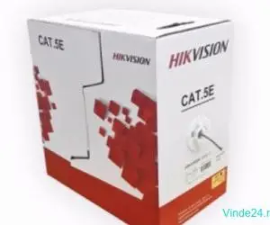 Cablu UTP CAT5 Hikvision cupru  DS-1LN5E-S  0.45mm rola 305 metri