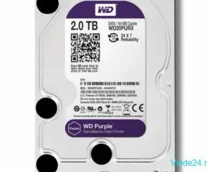 HDD Western Digital Surveillance Purple intern 2TB WD20PURX