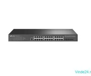 Switch Jetstream cu management 24 porturi gigabit suport UPS Power Supply TP-Link - TL-SG3428X-UPS