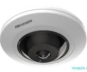 Camera supraveghere IP 5MP IR 8m microfon PoE Fish Eye Hikvision - DS-2CD2955G0-ISU-1.05mm