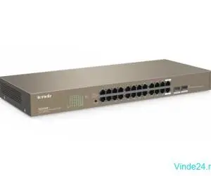 Switch 24 porturi Gigabit, 2 porturi SFP Gigabit - TENDA TND-TEG1024F