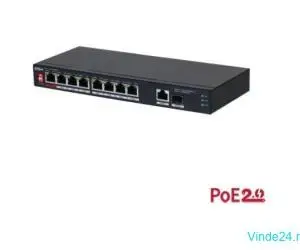 Switch 10 porturi 100 Mbps PoE fara management Dahua - PFS3110-8ET1GT1GF-96