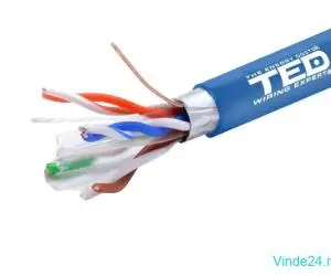 Cablu FTP cat.6 cupru integral 0,51 albastru rola 305ml TED Wire Expert TED002426