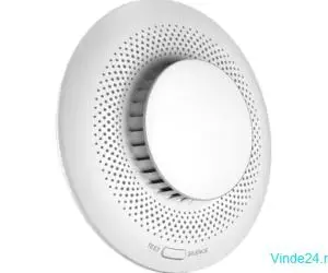 Senzor de fum Smart Home EZVIZ, avertizare optica si acustica, comunicare Wireless ZigBee CS-T4C