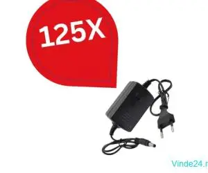 Pachet 125 bucăți Alimentator 12V 2A cu fir, indicator Led si Filtru protecție