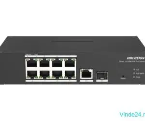 Switch Smart managed 8 porturi PoE, 2 porturi uplink SFP/RJ45 - Hikvision - DS-3T1310P-SI-HS