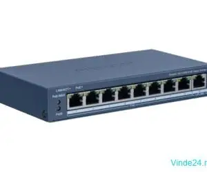 Switch 8 porturi PoE, 1 port uplink RJ45, Management - HIKVISION DS-3E1309P-EI-M