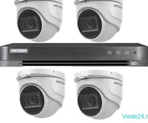 Kit supraveghere video Hikvision 4 camere interior 4 in 1, 8MP, 2.8mm, IR 30m, DVR 4 canale 4K 8MP