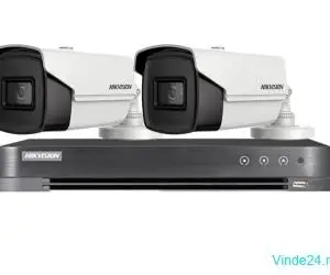 Sistem de supraveghere HIKVISION 2 camere 8MP 4 in 1, IR 60m, DVR 4 canale 4K 8MP