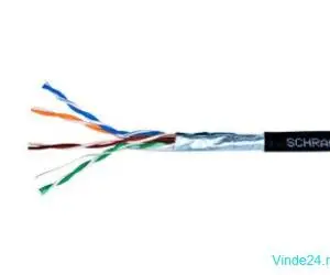 Cablu Schrack, F/UTP Cat.5e, HSEKF424E3, 4x2xAWG24, PE de exterior, negru, cutie