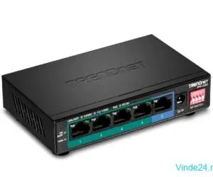 Switch 4 porturi Gigabit Long Range 200m - TRENDnet TPE-LG50